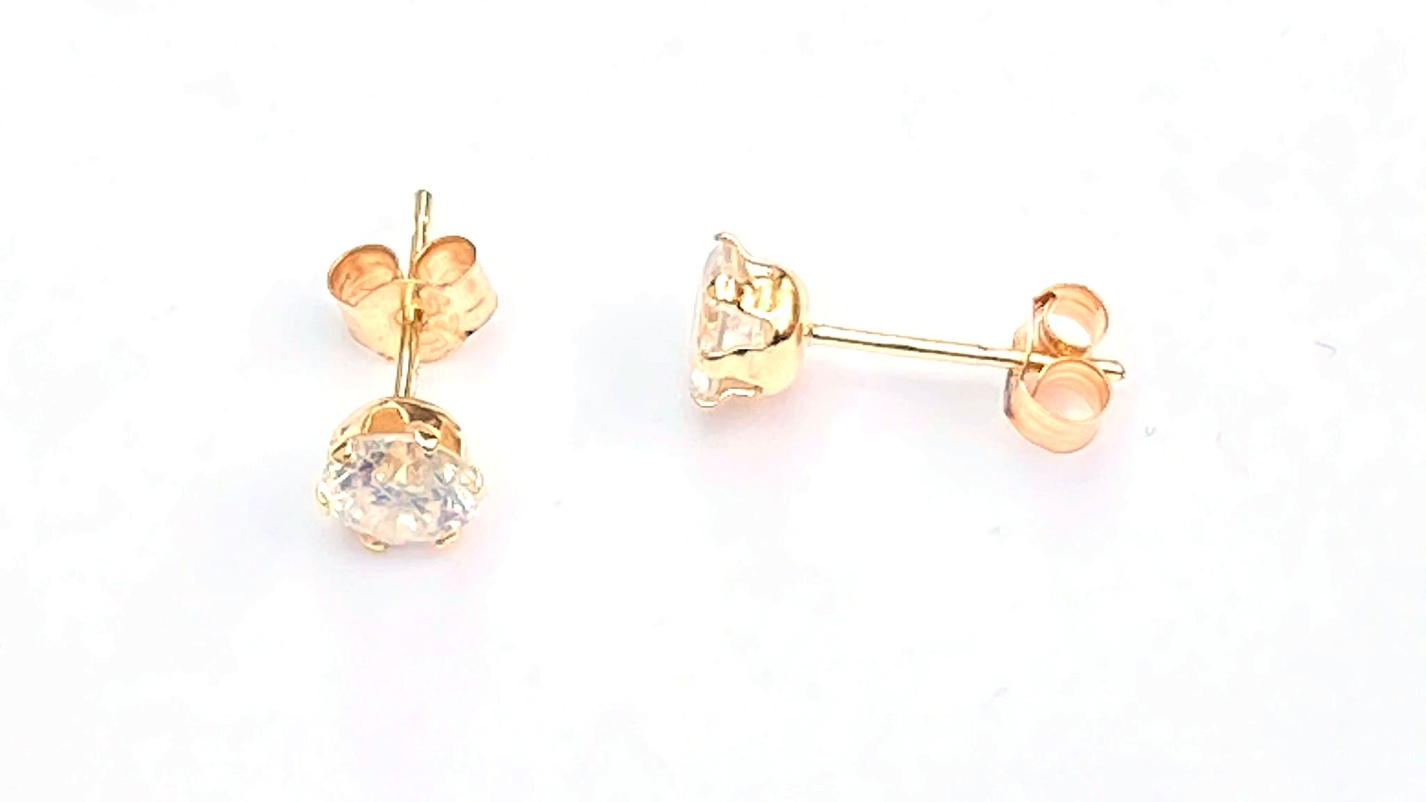 Hoop Diamond Earrings 0.30ct G/SI Quality in 18k Yellow Gold – All Diamond