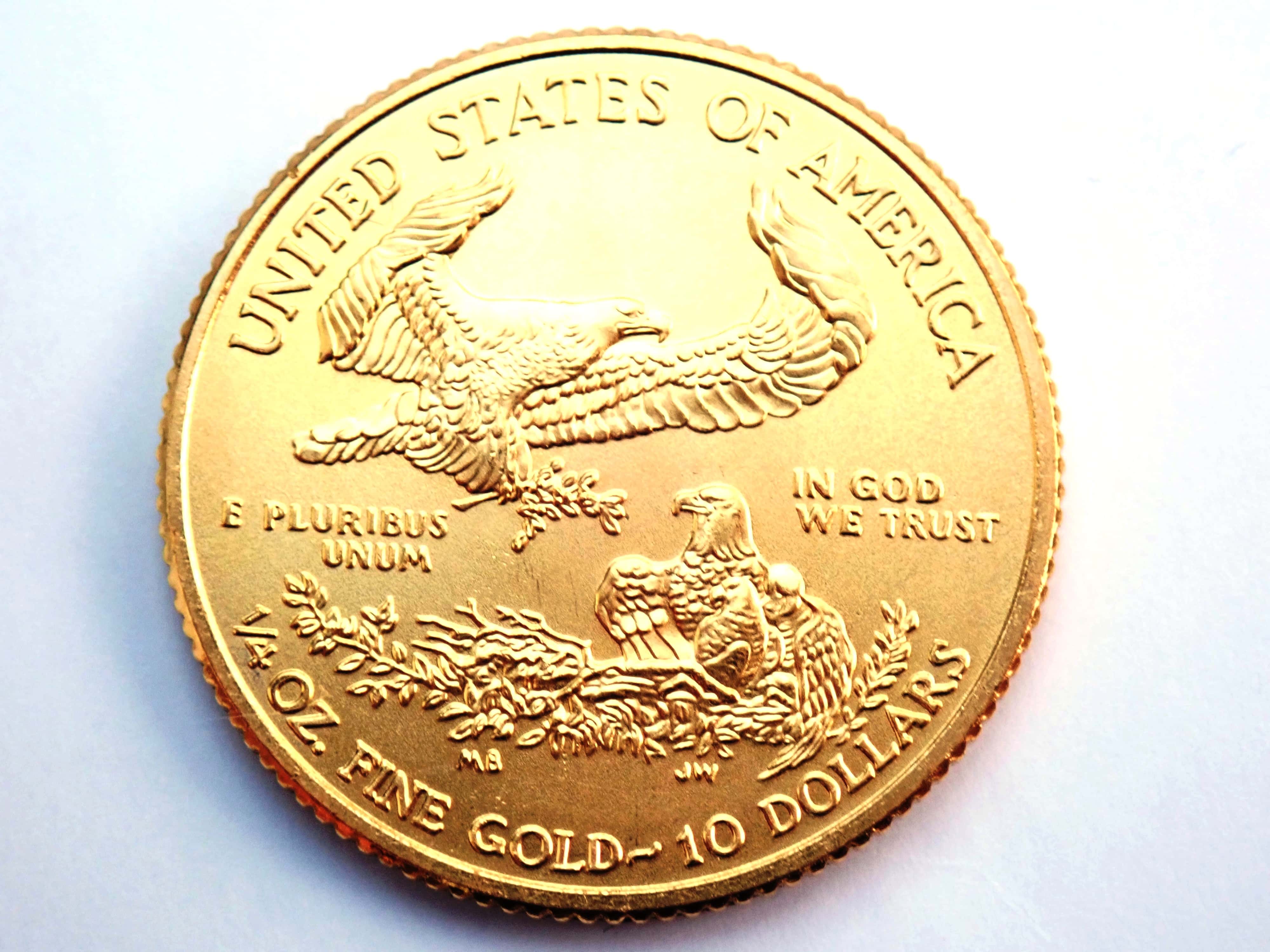 2013 10 Dollars "American Gold Eagle" 1/4oz 999.9 Fine Gold Bullion Coin Diamonds Gems