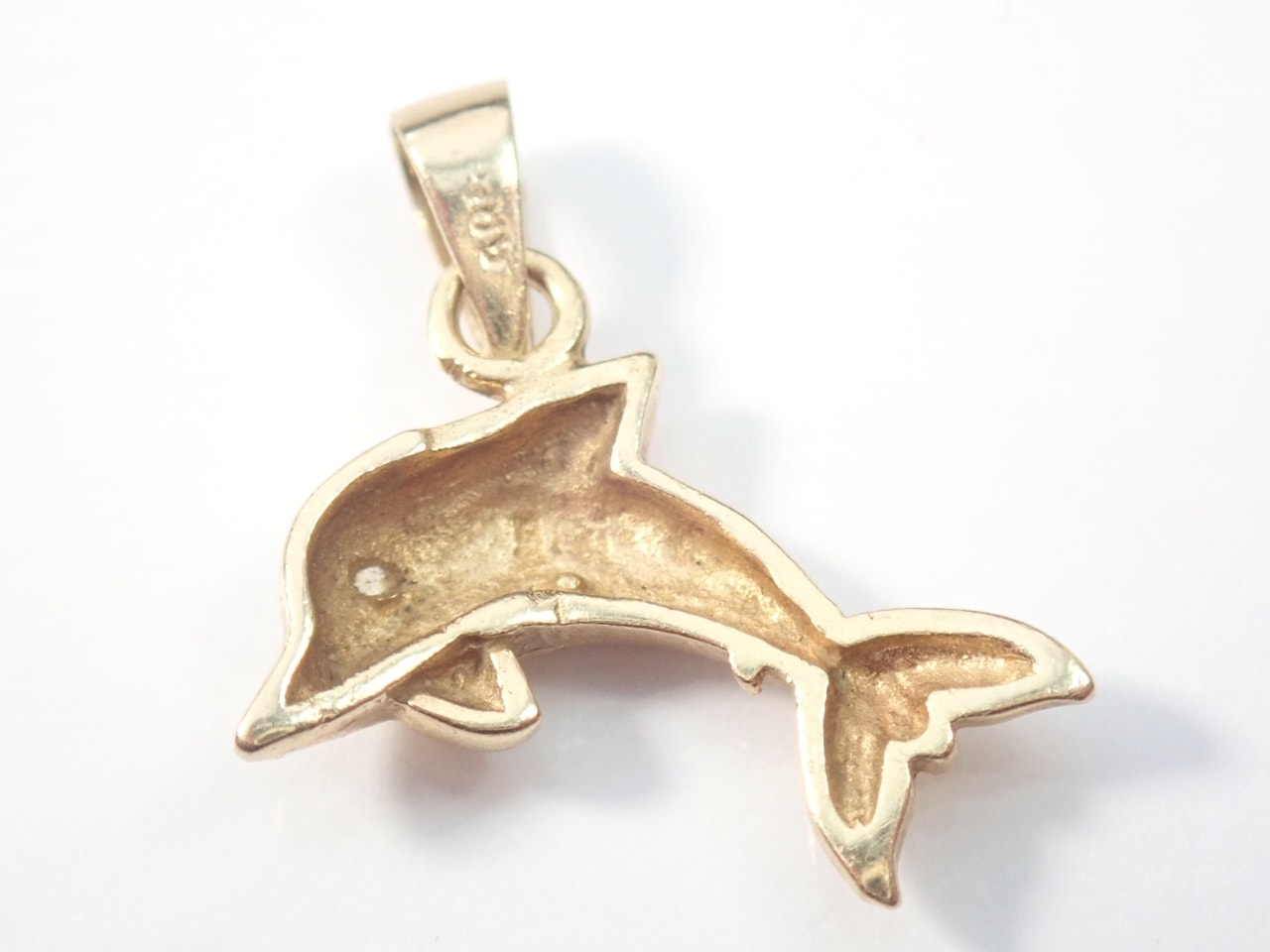 14ct Gold Dolphin Pendant 585 Charm 2.4g