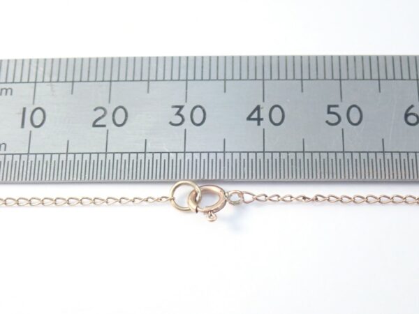 9K Gold Anchor Chain Bracelet - Anklet 8" 0.50 grams