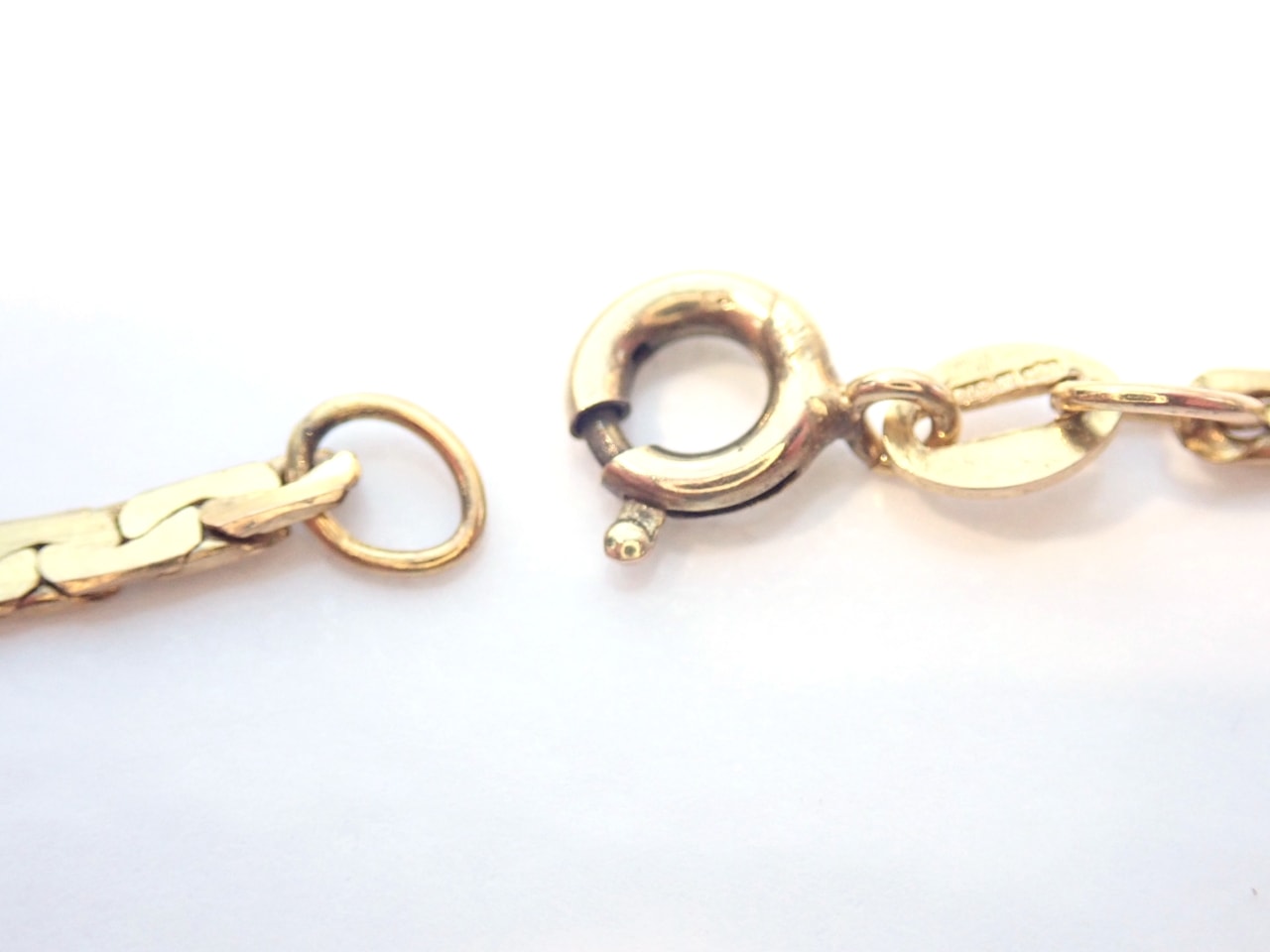 Fancy Linked 9K Gold Bracelet - Anklet 7