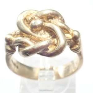 Solid 9ct Knot Ring Yellow Gold Size X -11.5grams