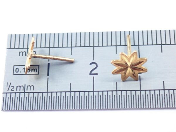 9ct Gold Star Earrings & Butterfly's Solid 375 0.70grams