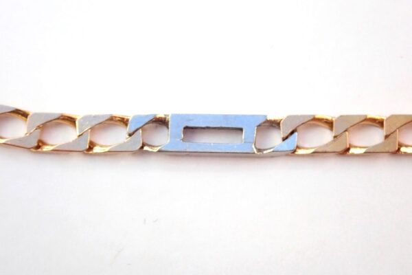 Figaro Linked Bracelet 9ct Gold 7.5 inch 6.0 grams