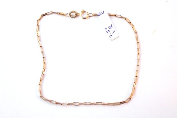 Anchor Linked Bracelet 9ct Gold 7.5 inch 1.2grams