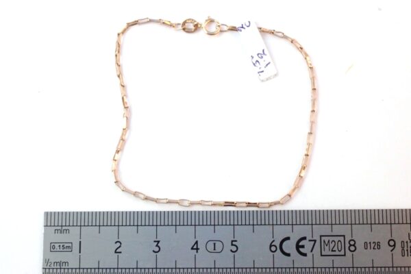 Anchor Linked Bracelet 9ct Gold 7.5 inch 1.2grams