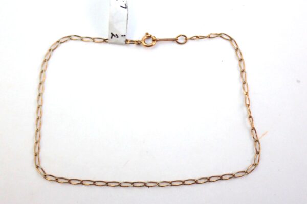 Anchor Link Bracelet 9ct Gold 8.0 inch 1.2 grams