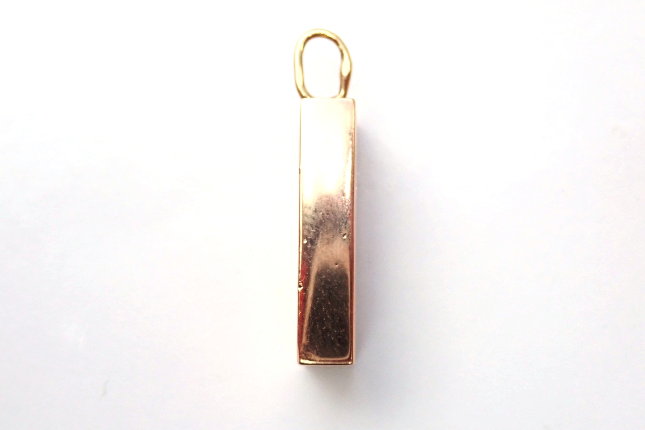  9ct Gold ingot - Bar Pendant London hallmark