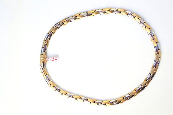 14k Yellow and White Gold 17.5 inch Necklace