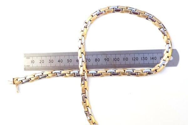 14k Yellow and White Gold 17.5 inch Necklace