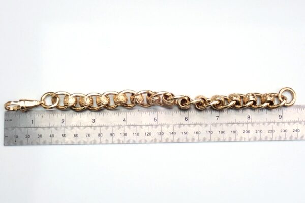 Roller Ball Bracelet 9ct Gold 9.5 inch 110 grams