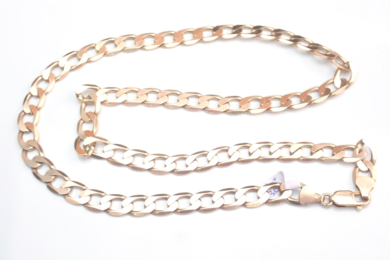 Curb Chain Necklace 9carat 20 inch