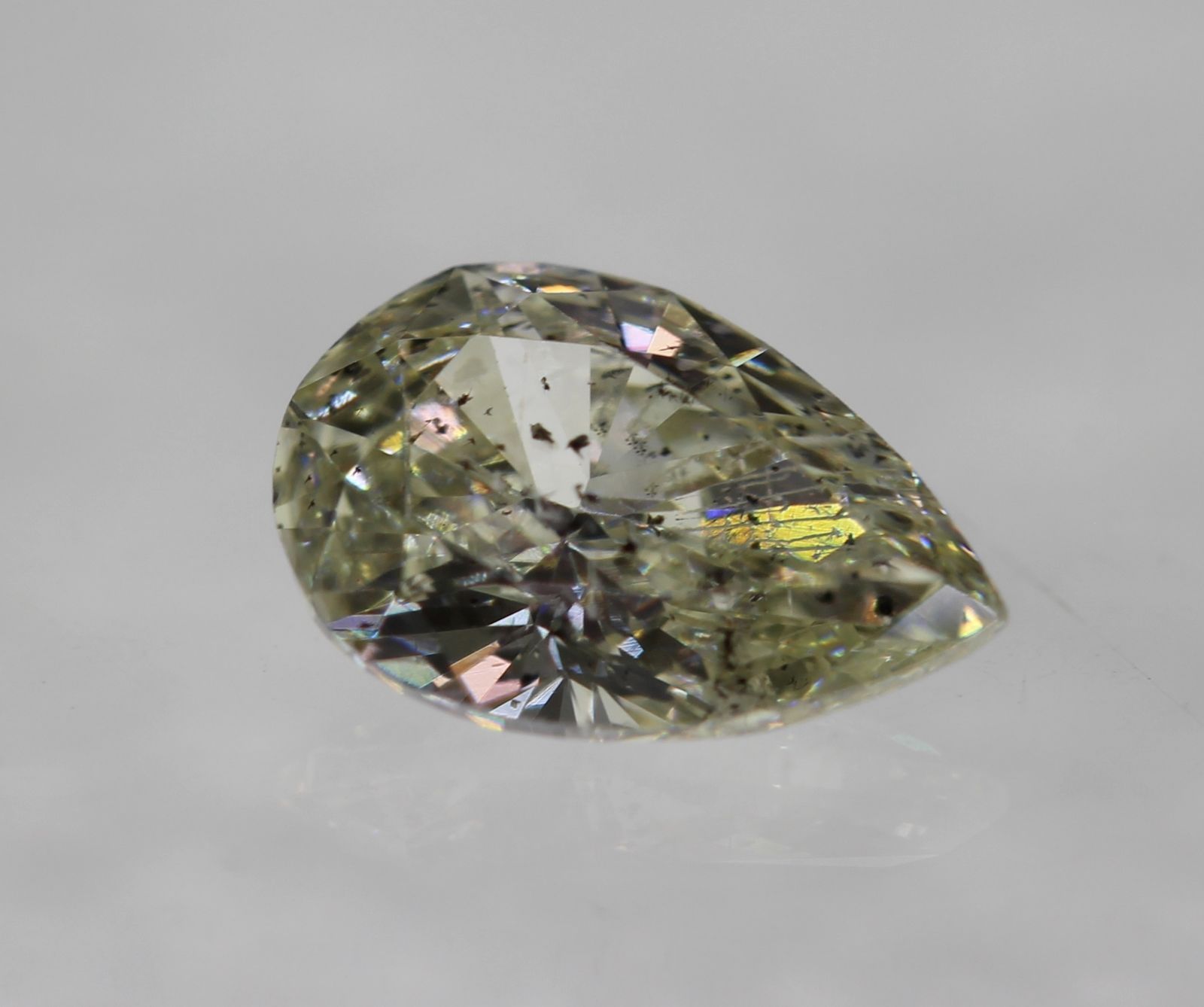 0 33 Carat K Color Si2 Pear Certified Natural Diamond 3 97x5 93mm Ex Vg 47 Diamonds Gems
